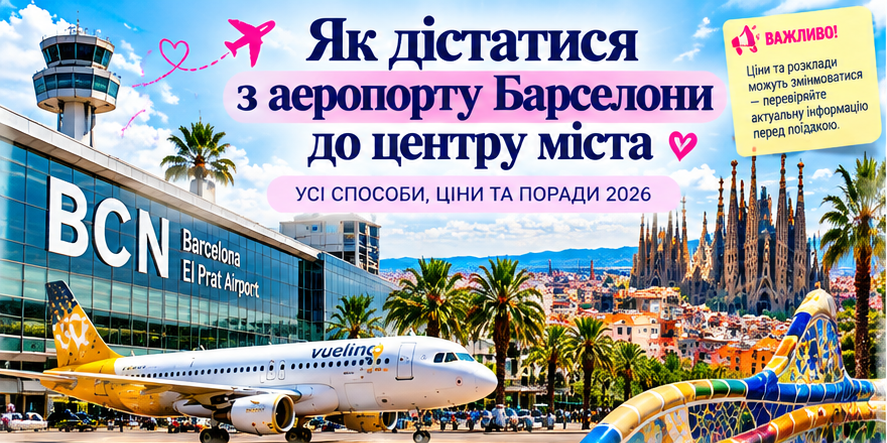 Як дістатися з аеропорту Барселони до центру міста — транспорт і поради туристам.