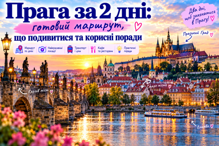 Прага за 2 дні: готовий маршрут, що подивитися та корисні поради
