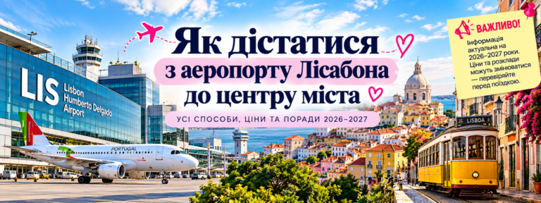 Як дістатися з аеропорту Лісабона до центру міста — транспорт, маршрути та поради для туристів